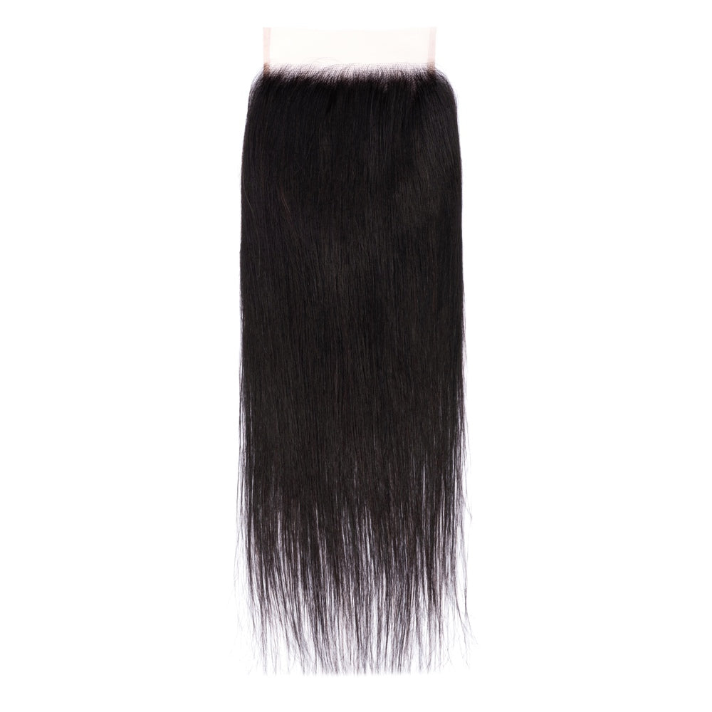 5×5 Straight Hair Brazilian Lace Closure Virgin Human Hair