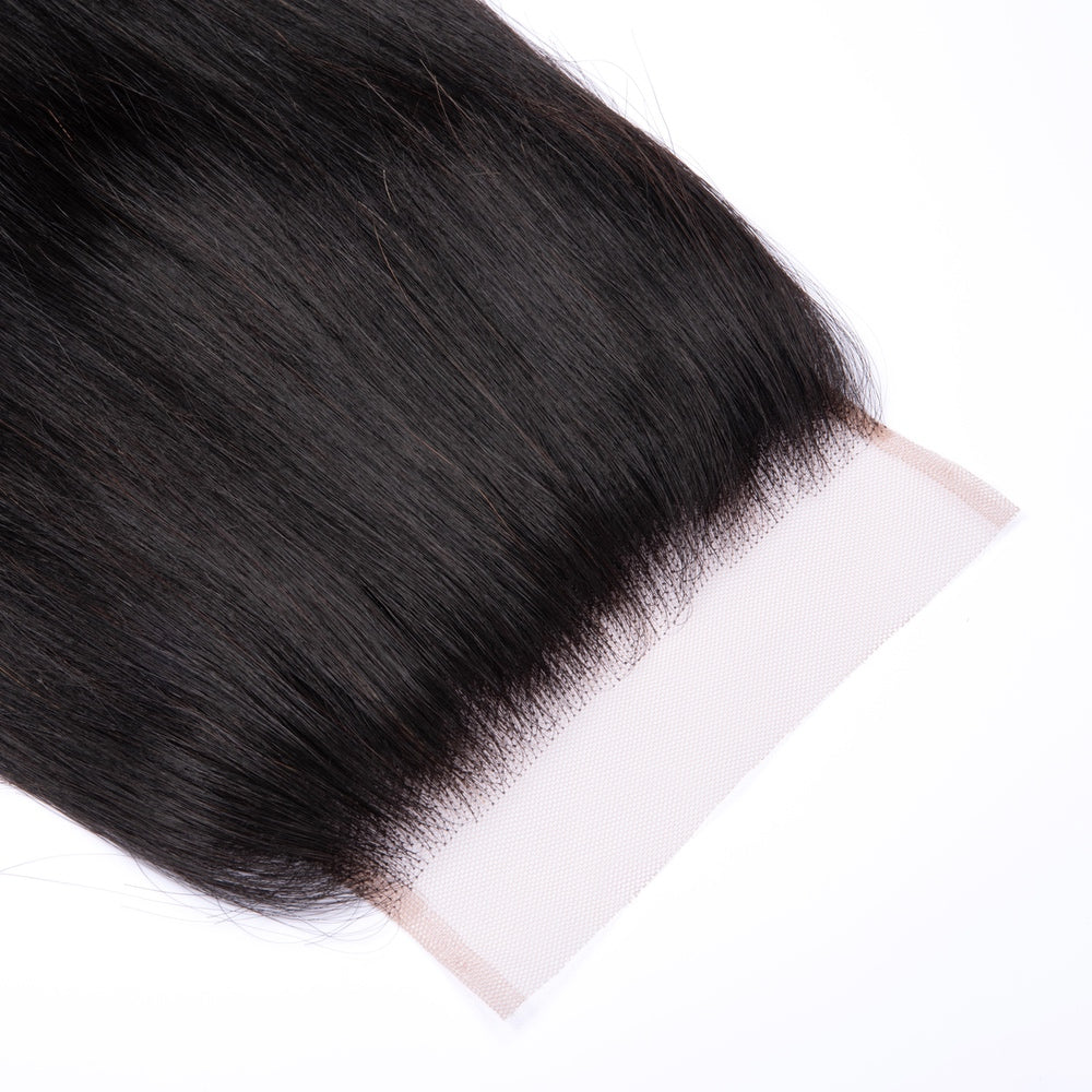 5×5 Straight Hair Brazilian Lace Closure Virgin Human Hair